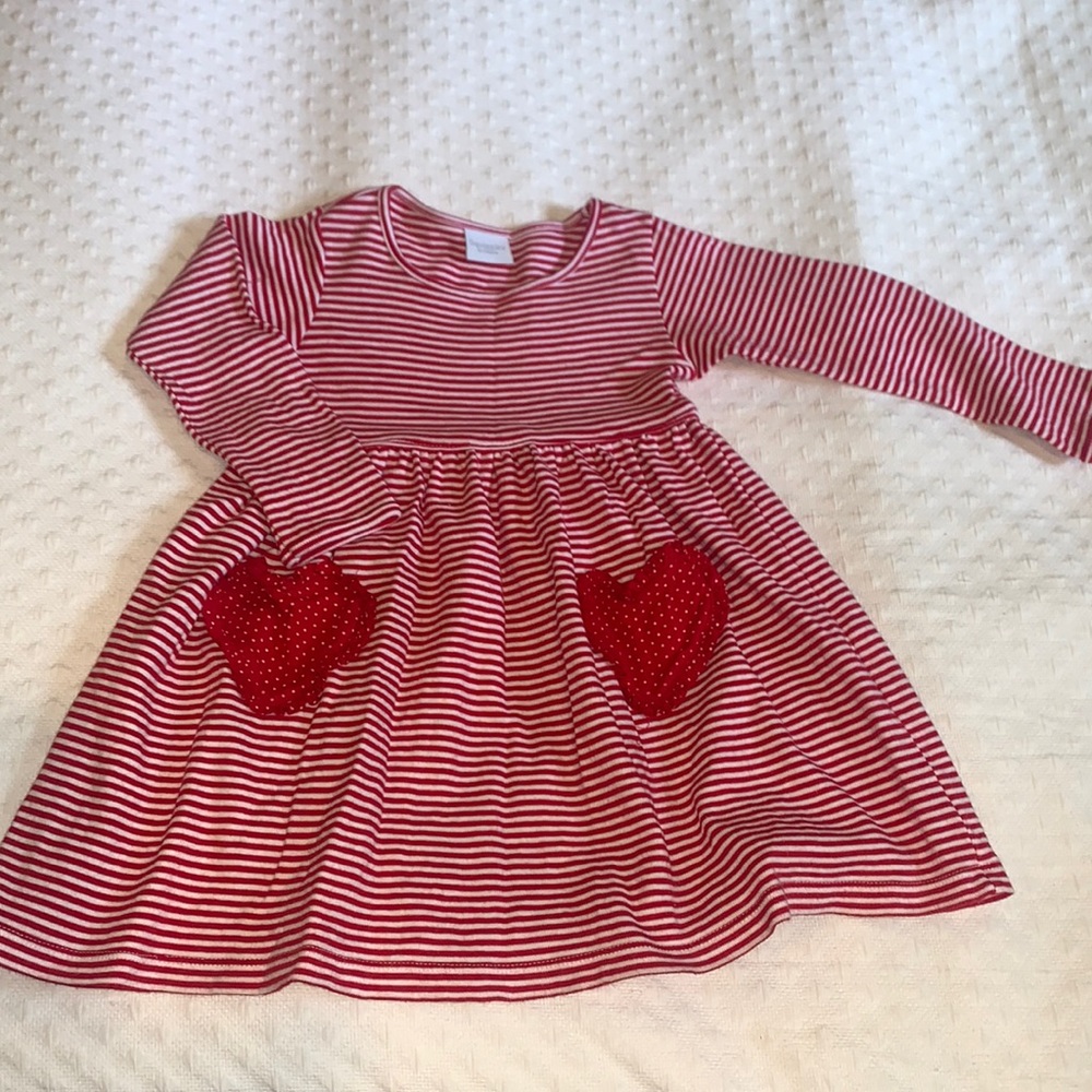 Squiggles red stripe dress/top